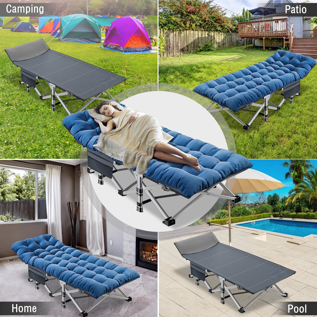 Folding Camping Cot with Carry Bag I925964