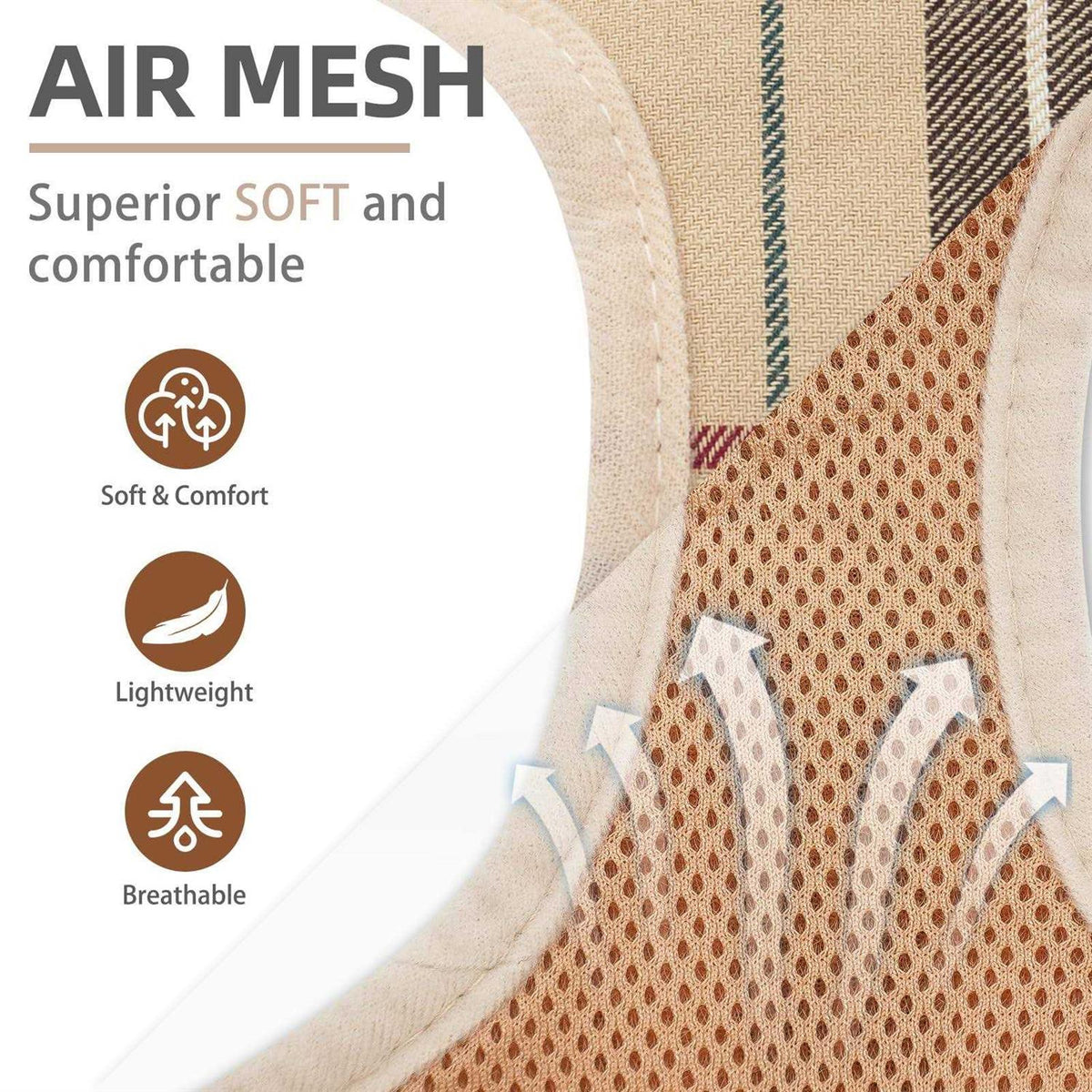 Soft Mesh Padded Dog Harness L40345