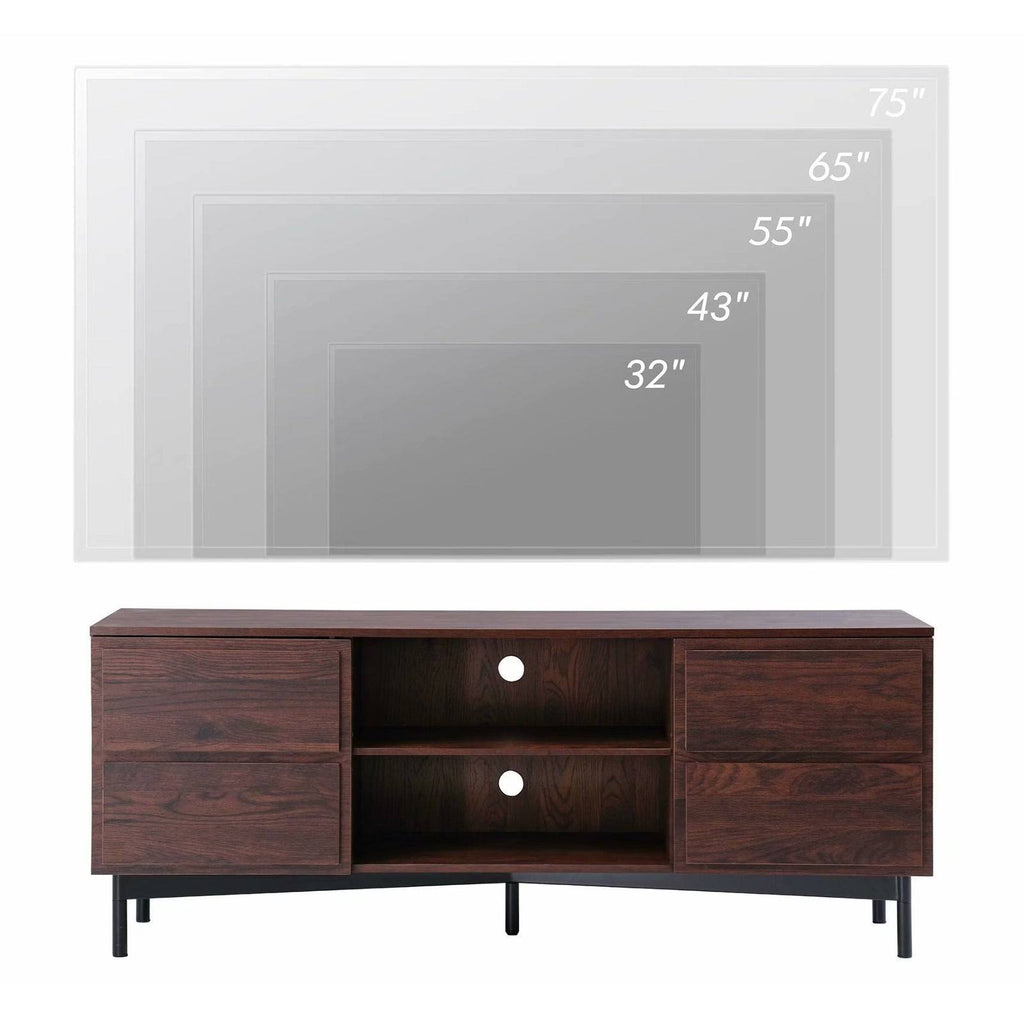 Walnut Media TV Stand O232436