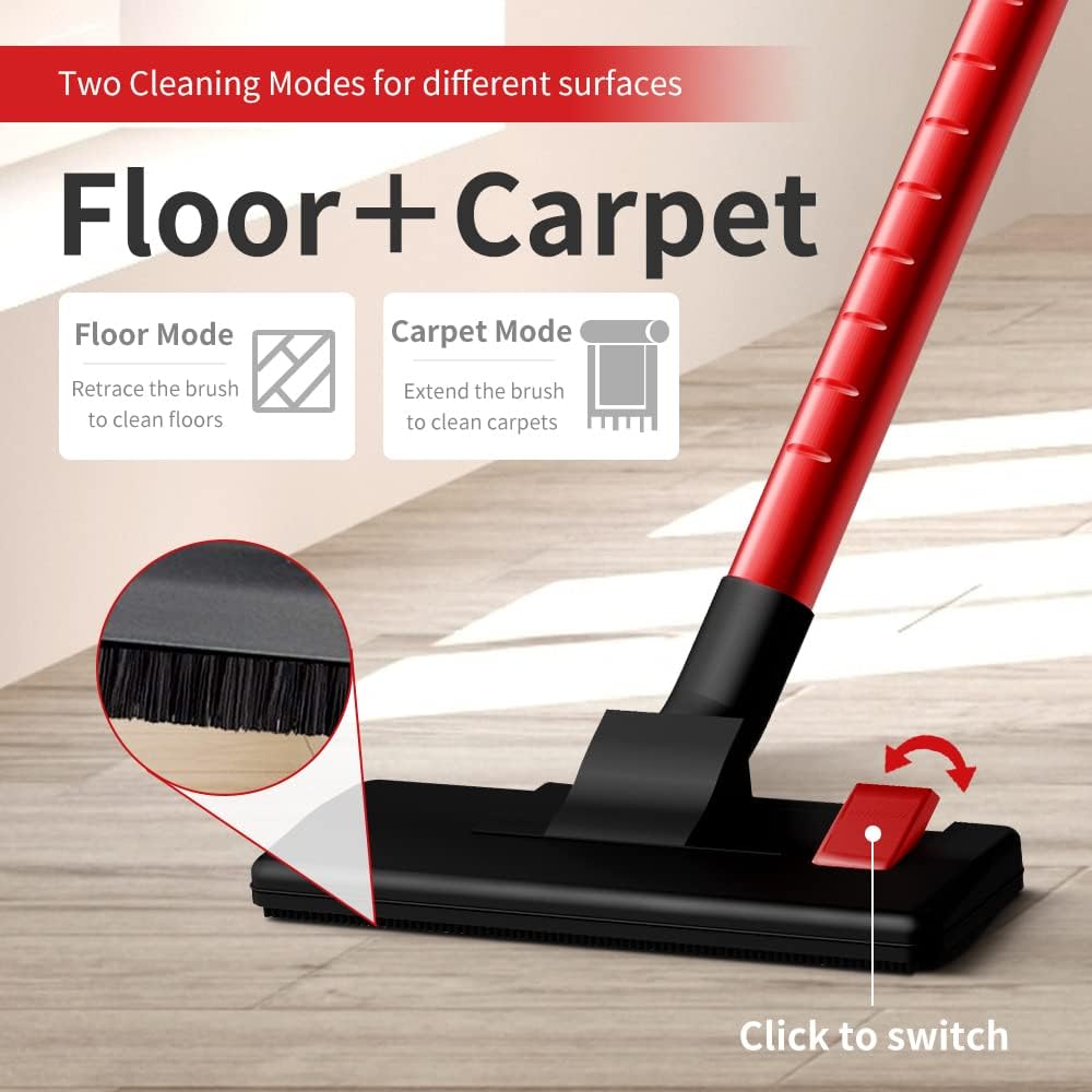 Corded 2 in 1 Stick Vacuum Cleaner with Washable HEPA Filter A16410