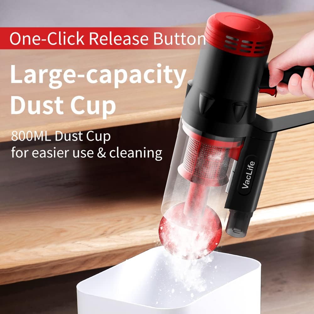 Corded 2 in 1 Stick Vacuum Cleaner with Washable HEPA Filter A16410