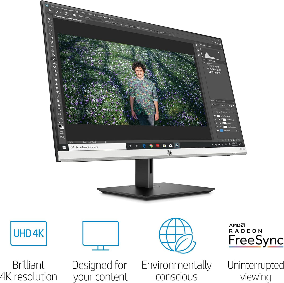 27 4K UHD IPS Monitor with HDMI DisplayPort I979648