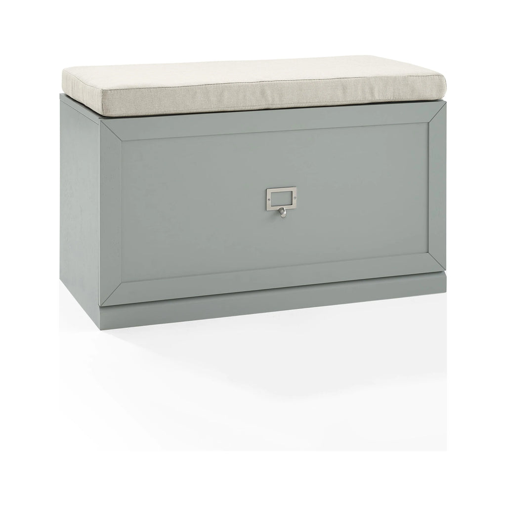 Gray and Cream Wooden Entryway Bench G49118
