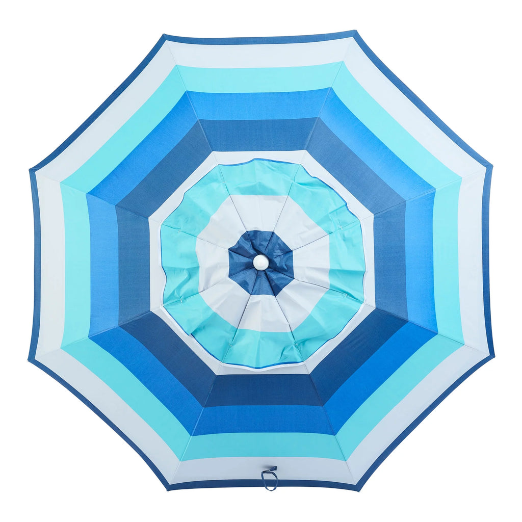 6 Feet Blue Stripe Beach Umbrella Q2065
