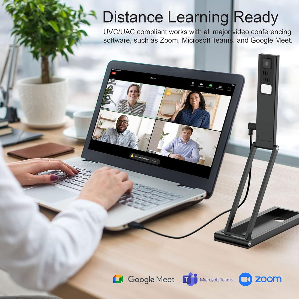 4K UHD 13MP Overhead Camera with Dual-Mode Autofocus and Built-in Microphones V686