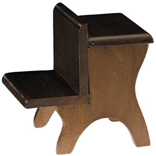 Walnut Dollhouse Miniature School Desk U606
