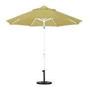 9 Feet Aluminum Market Umbrella Collar Tilt Matted White Olefin Sunset B451156
