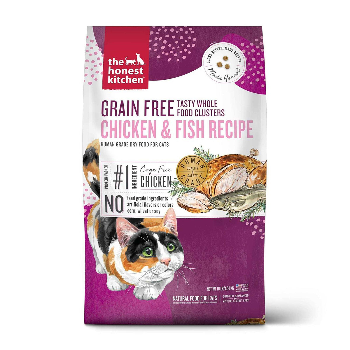 Grain-Free Chicken Fish Dry Cat Food O282