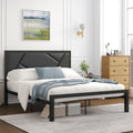 Twin Size Bed Frame with Leather Upholstered Headboard U30446