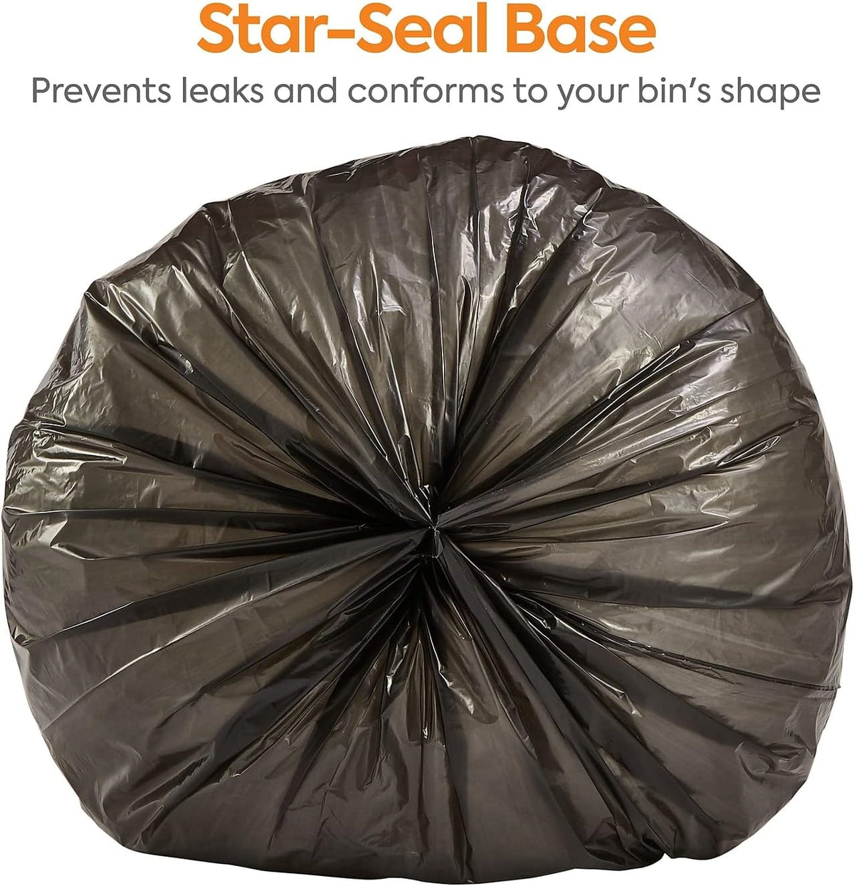 500 CT 7-10 Gal Black Trash Bags F137641