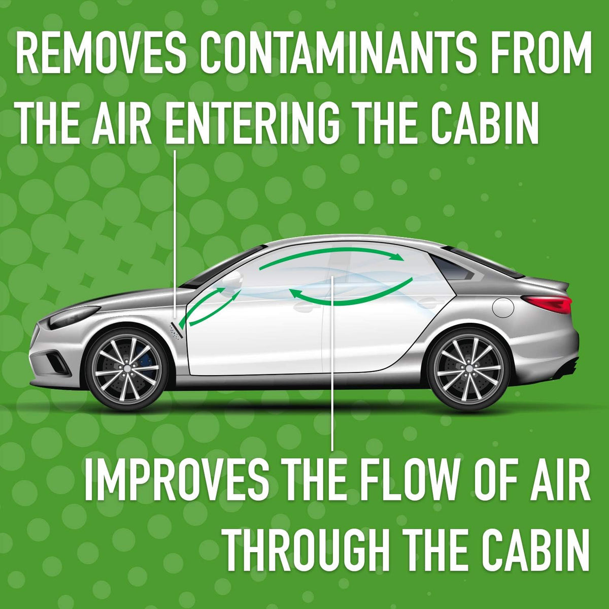 High Efficiency Cabin Air Filter with Baking Soda H901154