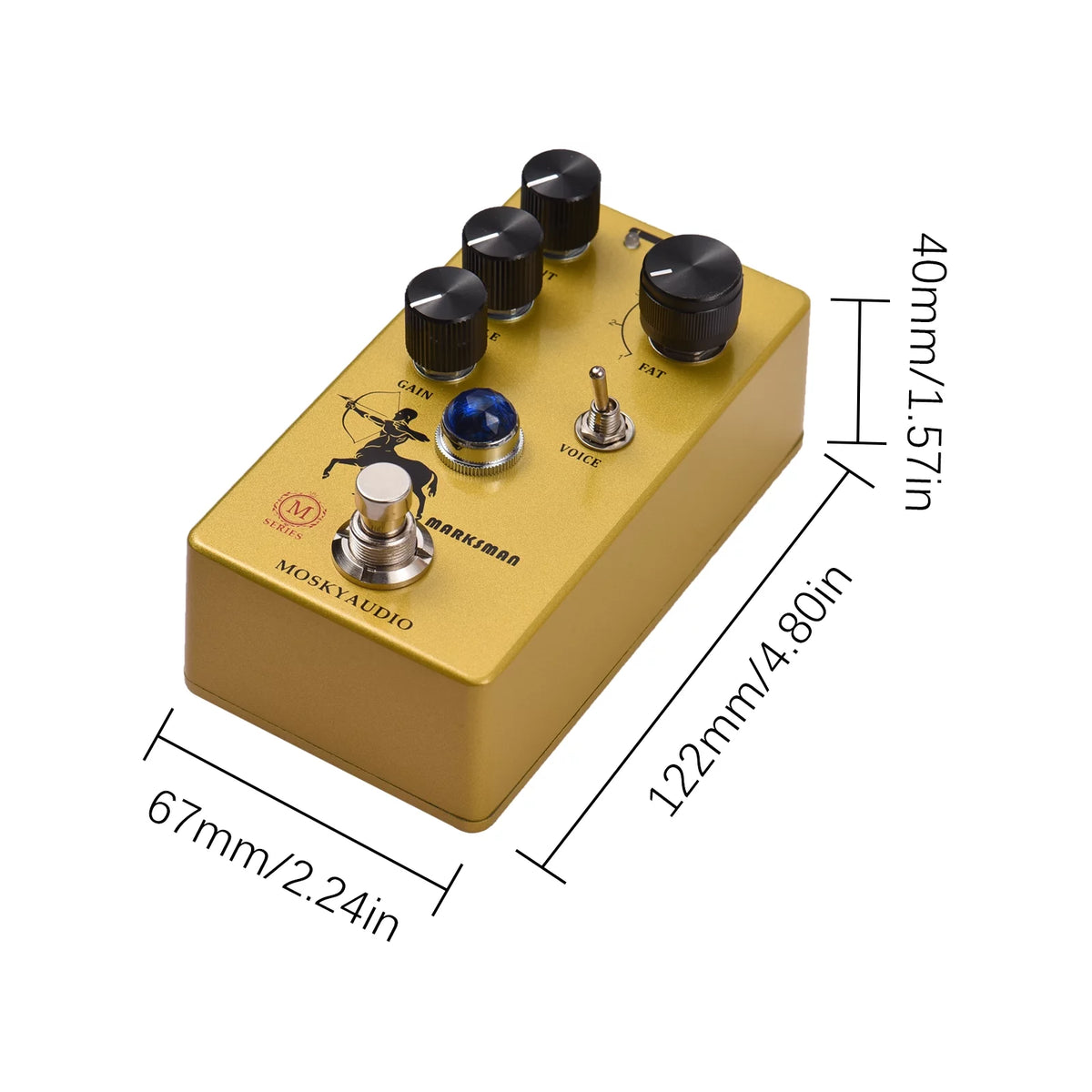Guitar Pedal with 4 Clipping Modes W2847