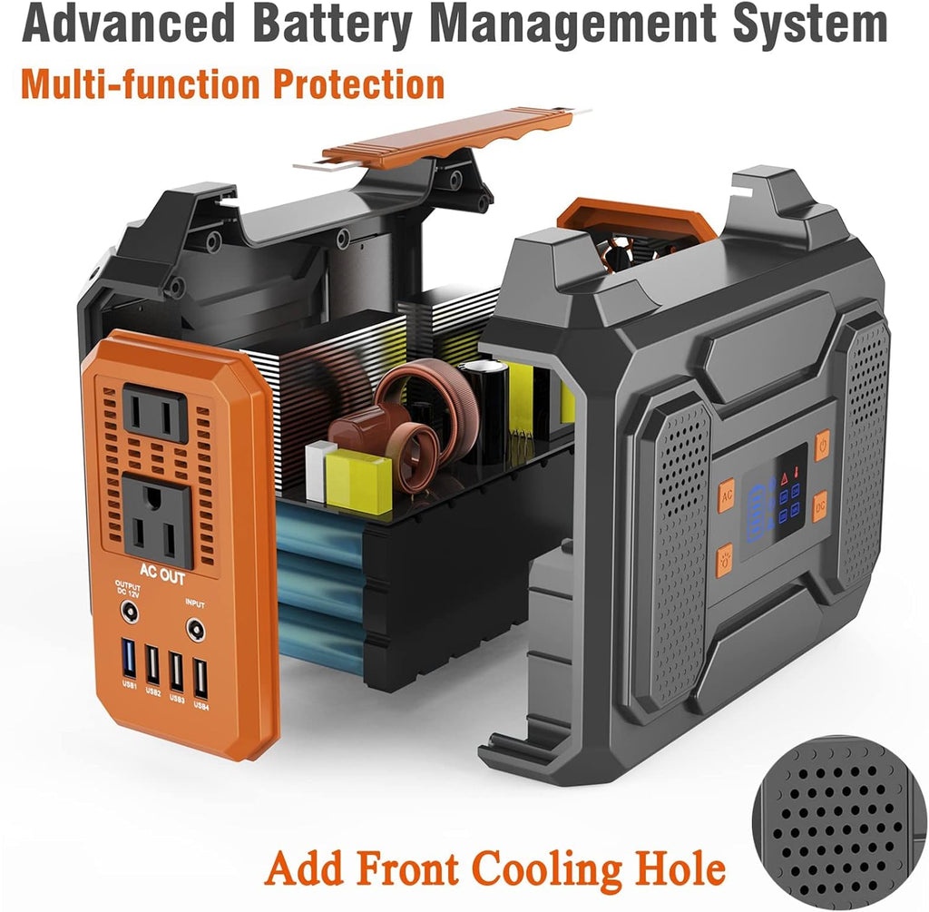 300W 280Wh Portable Power Station with DC AC Outlet B41901