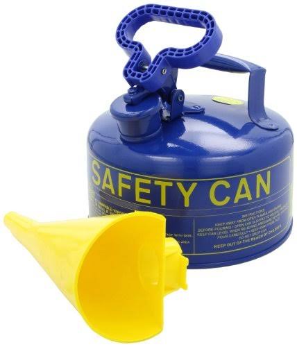 Metal Safety Can with Funnel, 11-1/4x22 F368
