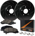 Rear Carbon Ceramic Brake Rotors with Pads O533