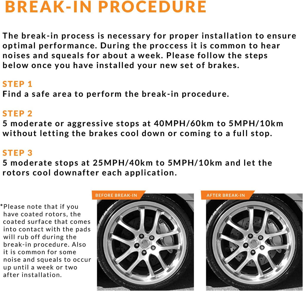 Rear Carbon Ceramic Brake Rotors with Pads O533