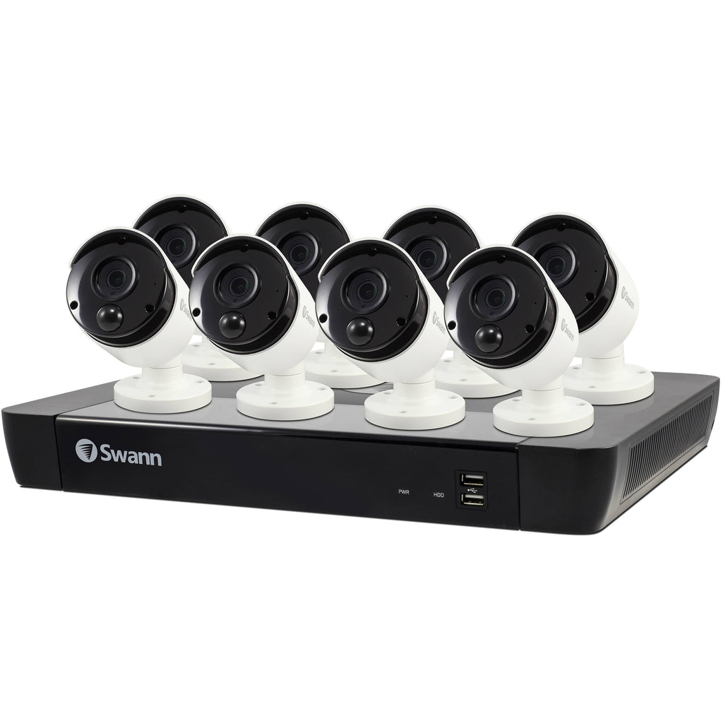 16-Channel NVR with 8 Wired Outdoor Cameras Night Vision 2 TB S189