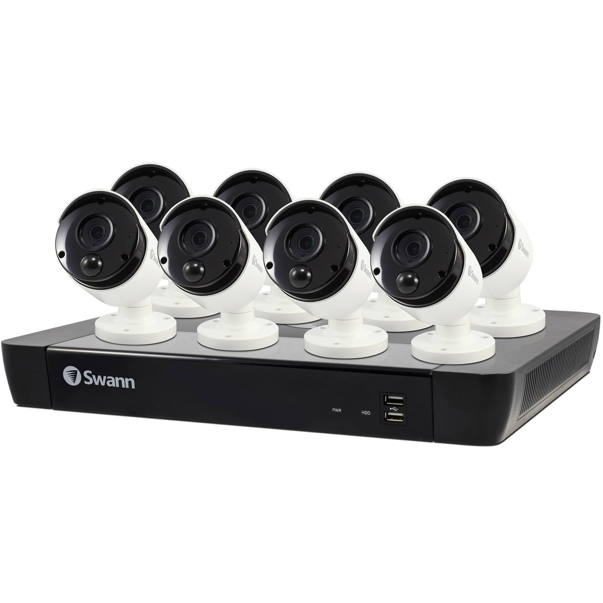 16-Channel NVR with 8 Wired Outdoor Cameras Night Vision 2 TB S189