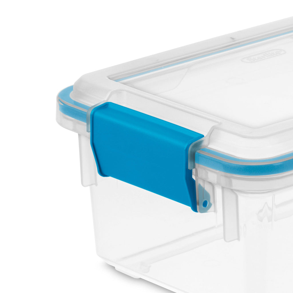 7.5 Quart Clear Plastic Storage Box with Lid (6 Pack) D849902