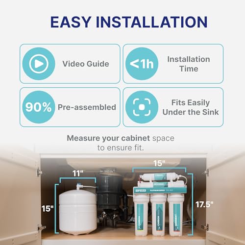 5-Stage Under Sink Reverse Osmosis Water Filter System K297