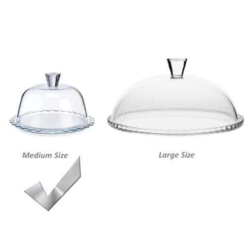 Glass Cake Stand with Dome 10 inch Serving Platter K491884