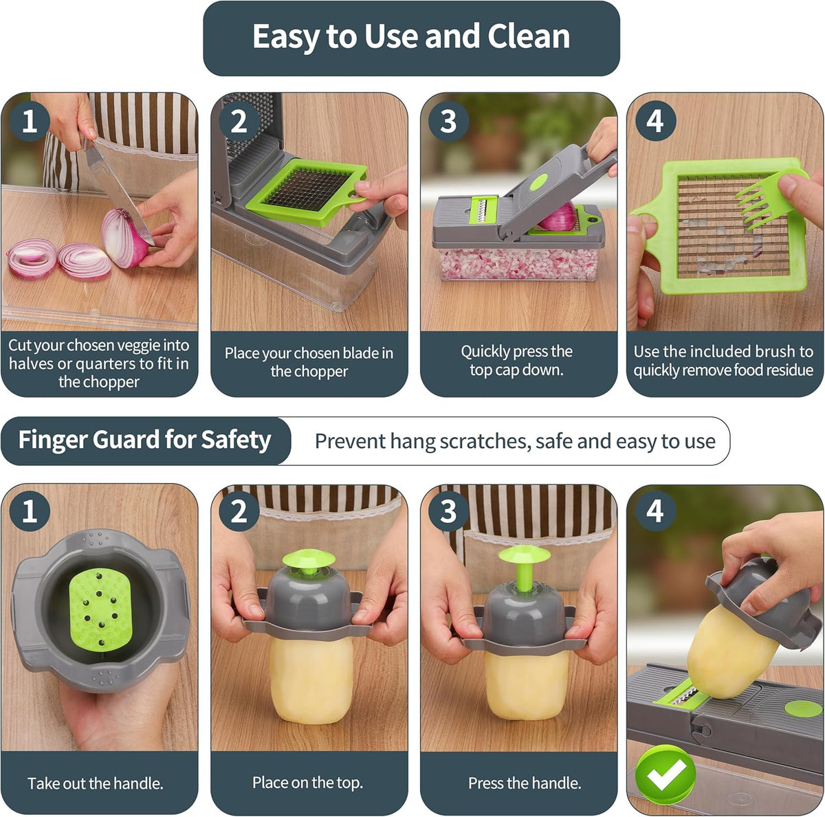 17 in 1 Multifunctional Vegetable Chopper with Container and 10 Blades W502