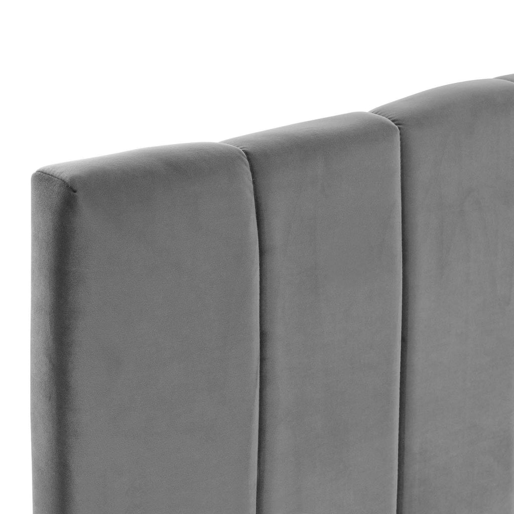 Navy Performance Velvet Full/Queen Headboard F825