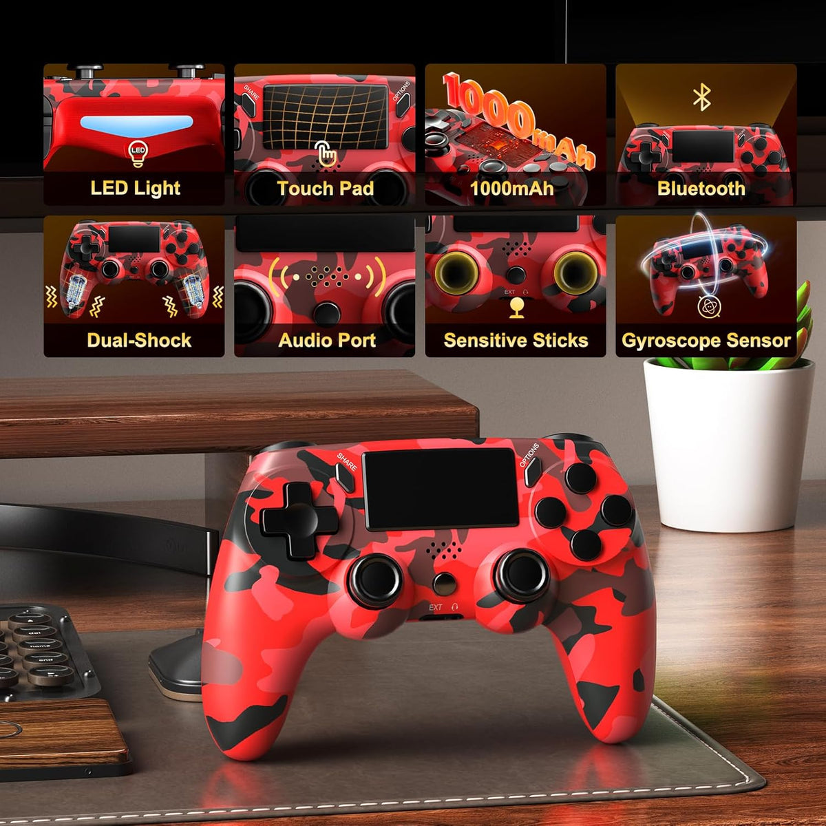 2 Pack Wireless Controller for PS4 A1599