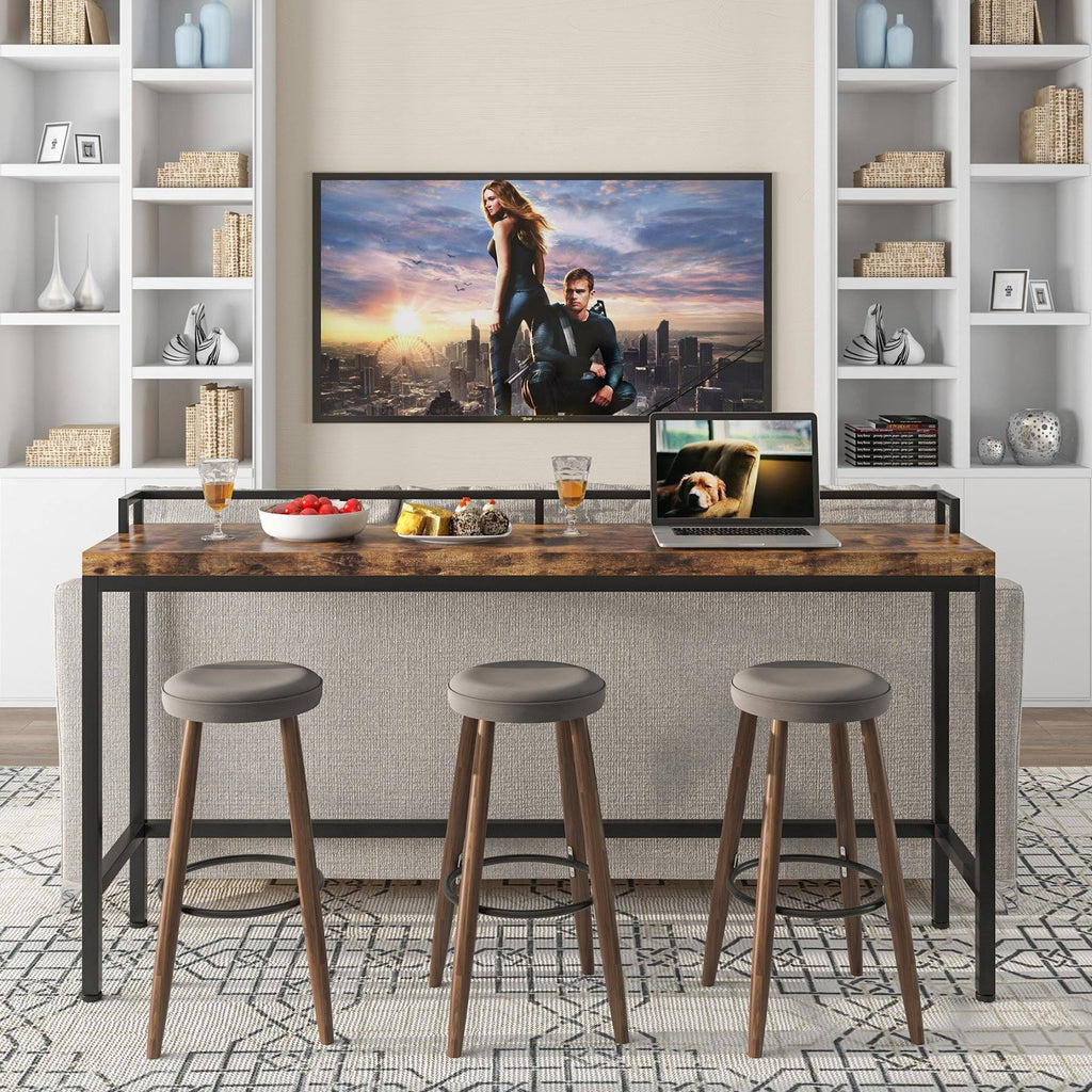 Brown Narrow Console Table T462