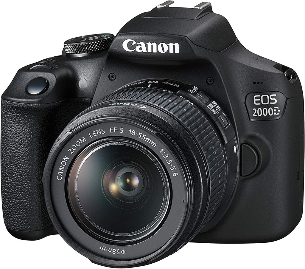 Black DSLR Camera with 18-55mm Lens 64GB Card Extra Battery U756