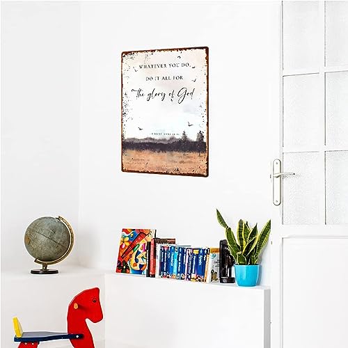 Bible Verse Wall Art Metal Sign G67131