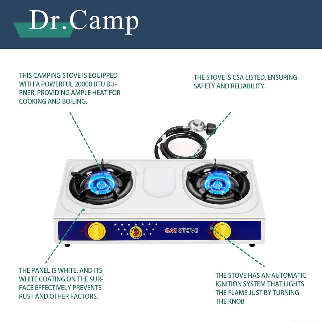 2 Burner Camping Stove E379426