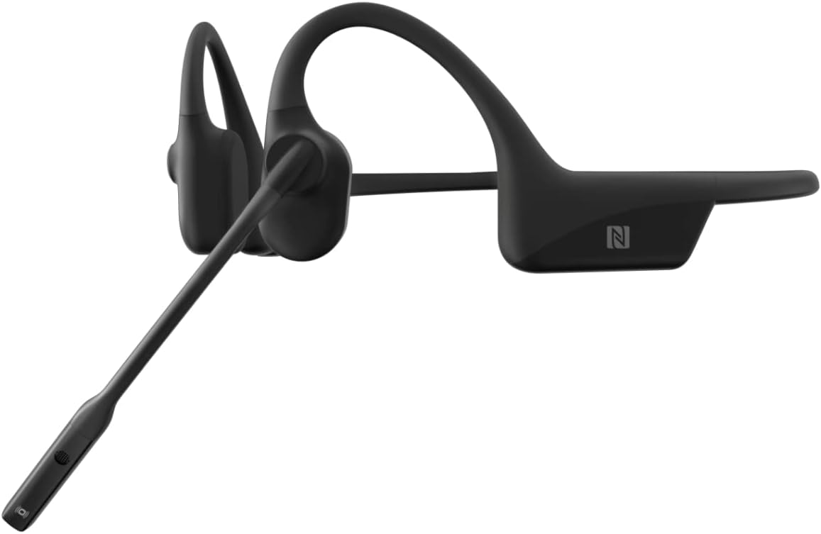Bone Conduction Open-Ear Stereo Bluetooth Headset With Noise-Canceling Boom Microphone J378528
