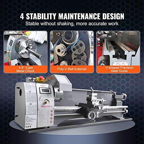 8.3'' x 29.5'' Benchtop Metal Lathe with Tool Box C89801