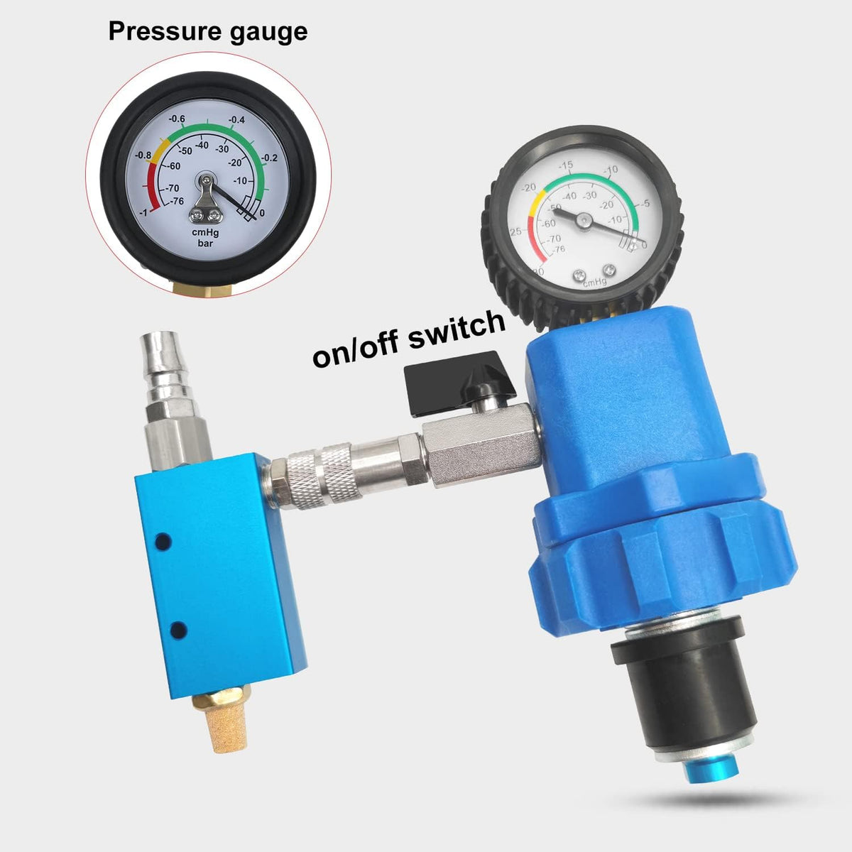 Coolant Refill Tool with 8 Adapter Sleeves and Pressure Gauge L9163