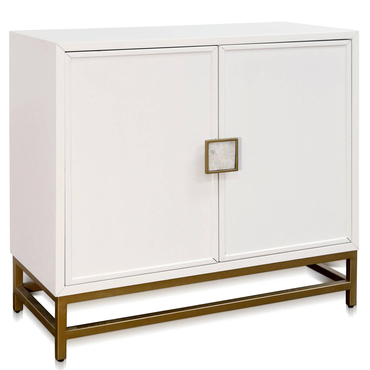 White Two Door Accent Cabinet B3921
