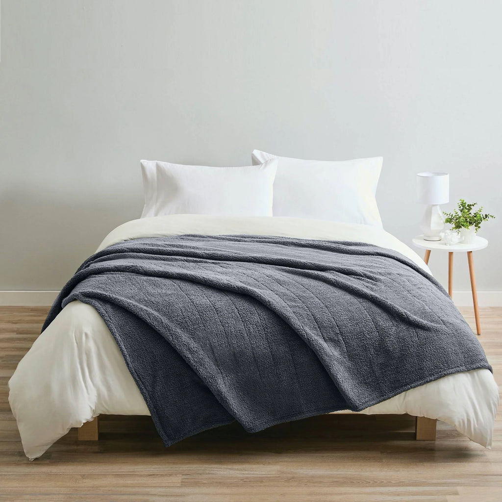 Full Size Heated Blanket with Heated Body Pillow W414106