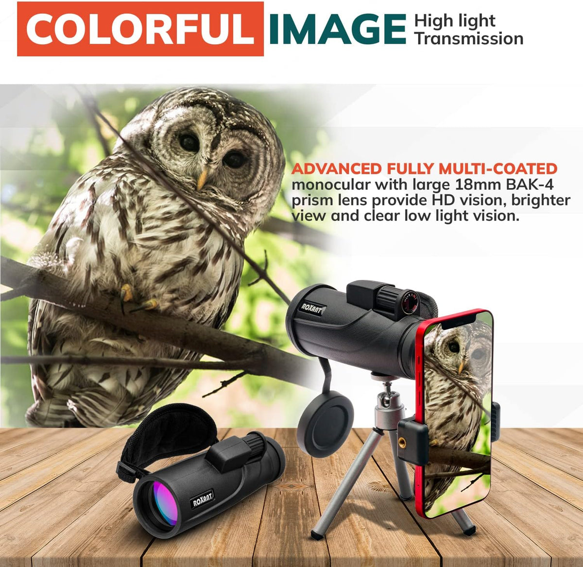 10x42 High Definition Monocular Telescope J4920