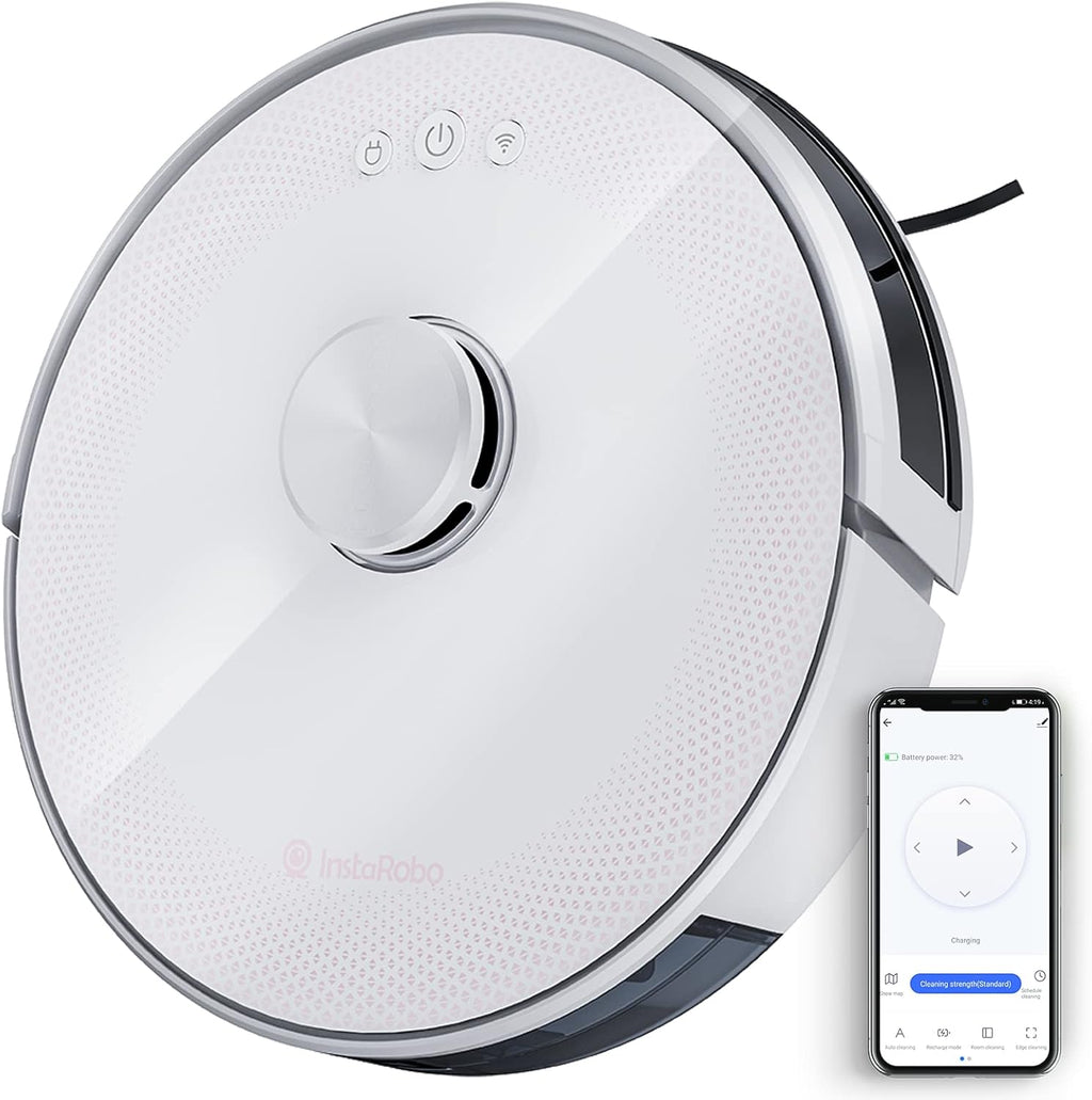 Robot Vacuum Cleaner with Precise Navigation, 2 in 1 Vacuum and Mop, Smart Mapping (Blue) E8981