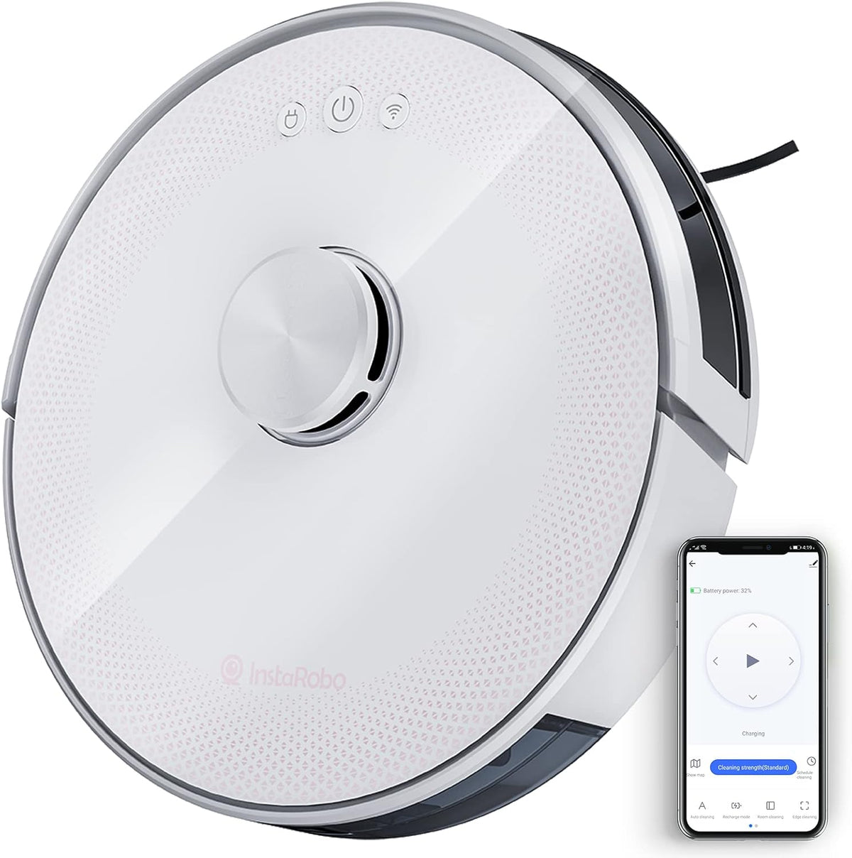 Robot Vacuum Cleaner with Precise Navigation, 2 in 1 Vacuum and Mop, Smart Mapping (Blue) E8981