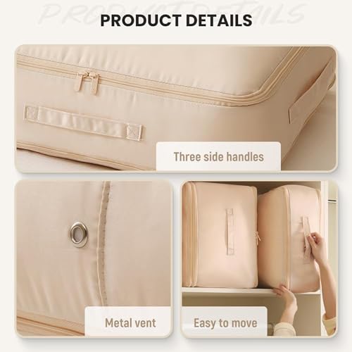 Gray Large Self Compression Storage Bag B243916
