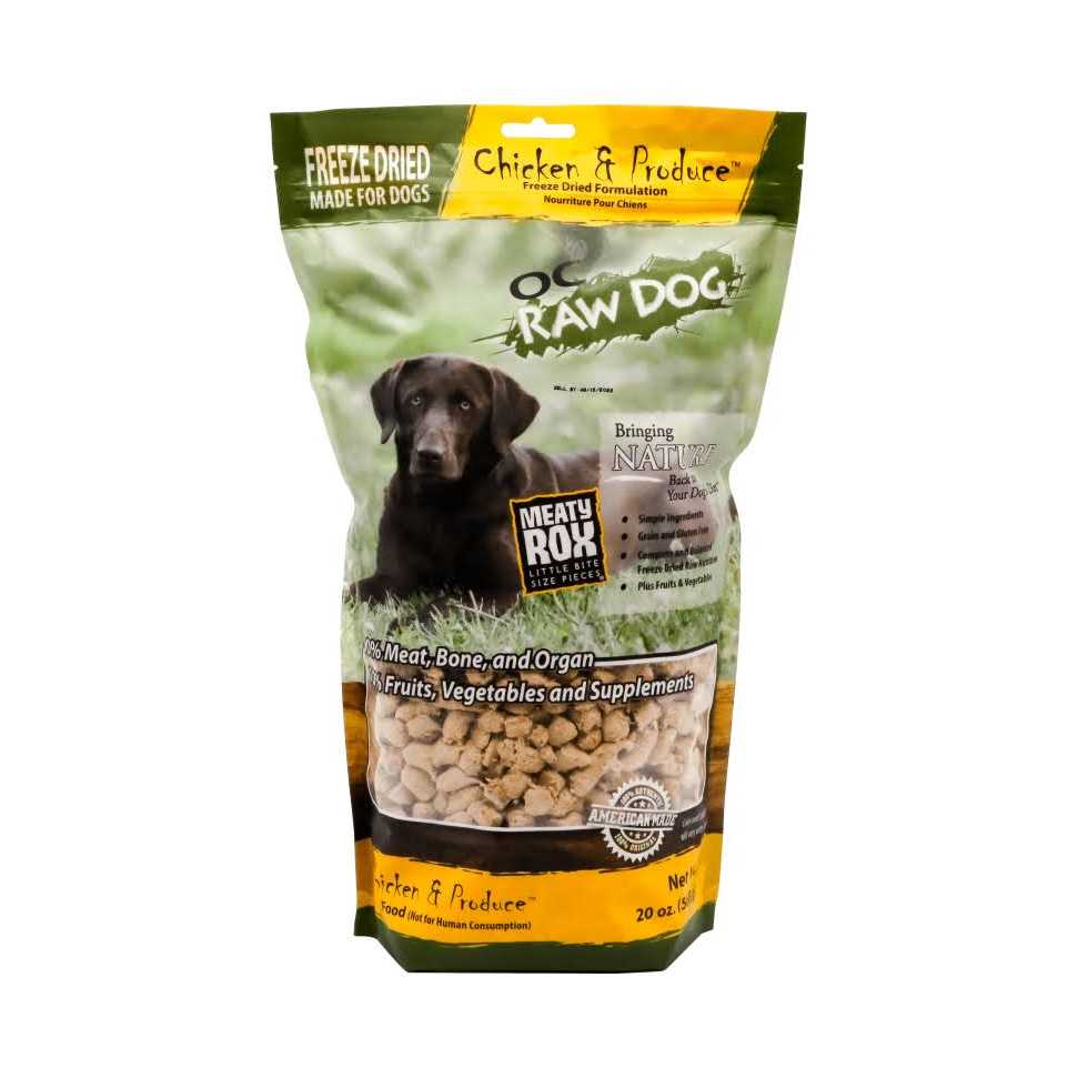 Freeze-Dried Chicken & Produce Sliders Dog Food M674044