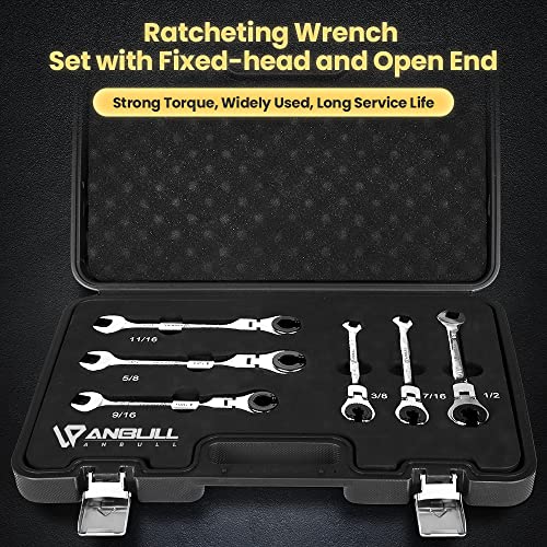 12PCS Metric Combination Ratcheting Wrench Set with 72 Teeth C455071