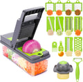 17 in 1 Multifunctional Vegetable Chopper with Container and 10 Blades W502