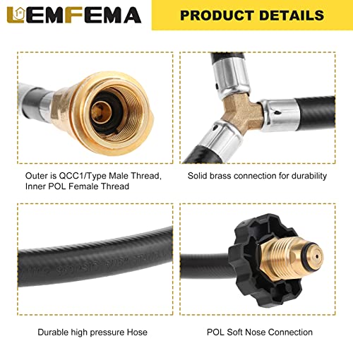 Dual Propane Tank Converter Hose Adapter Q807670