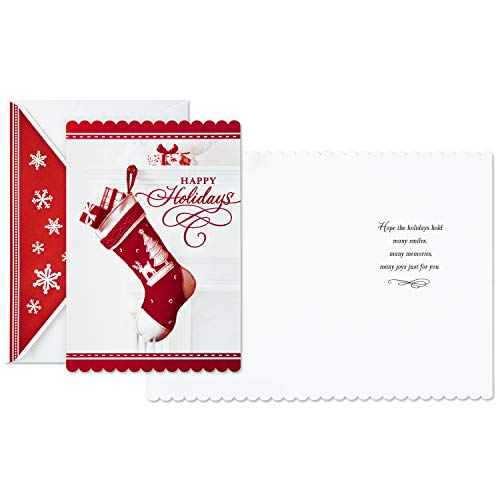 40 Cards with Envelopes and Gold Seals Christmas Boxed Card Assortment P6976