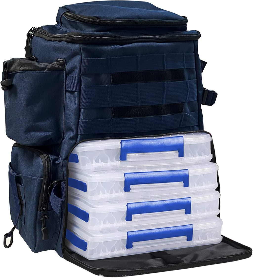 Fishing Tackle Backpack with 2 Rod Holders W208051