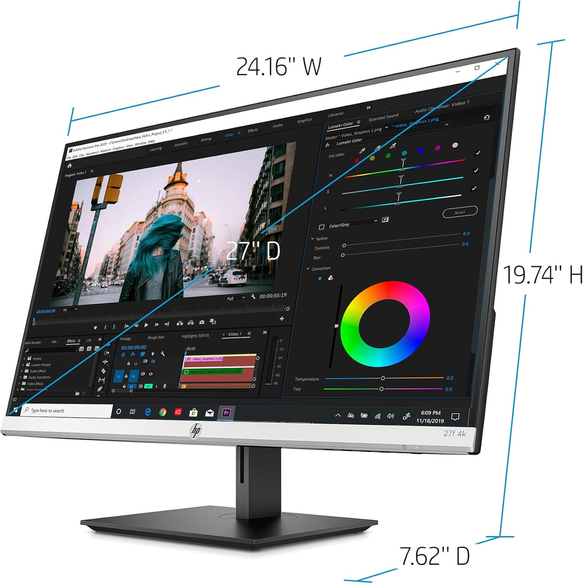 27 4K UHD IPS Monitor with HDMI DisplayPort I979648
