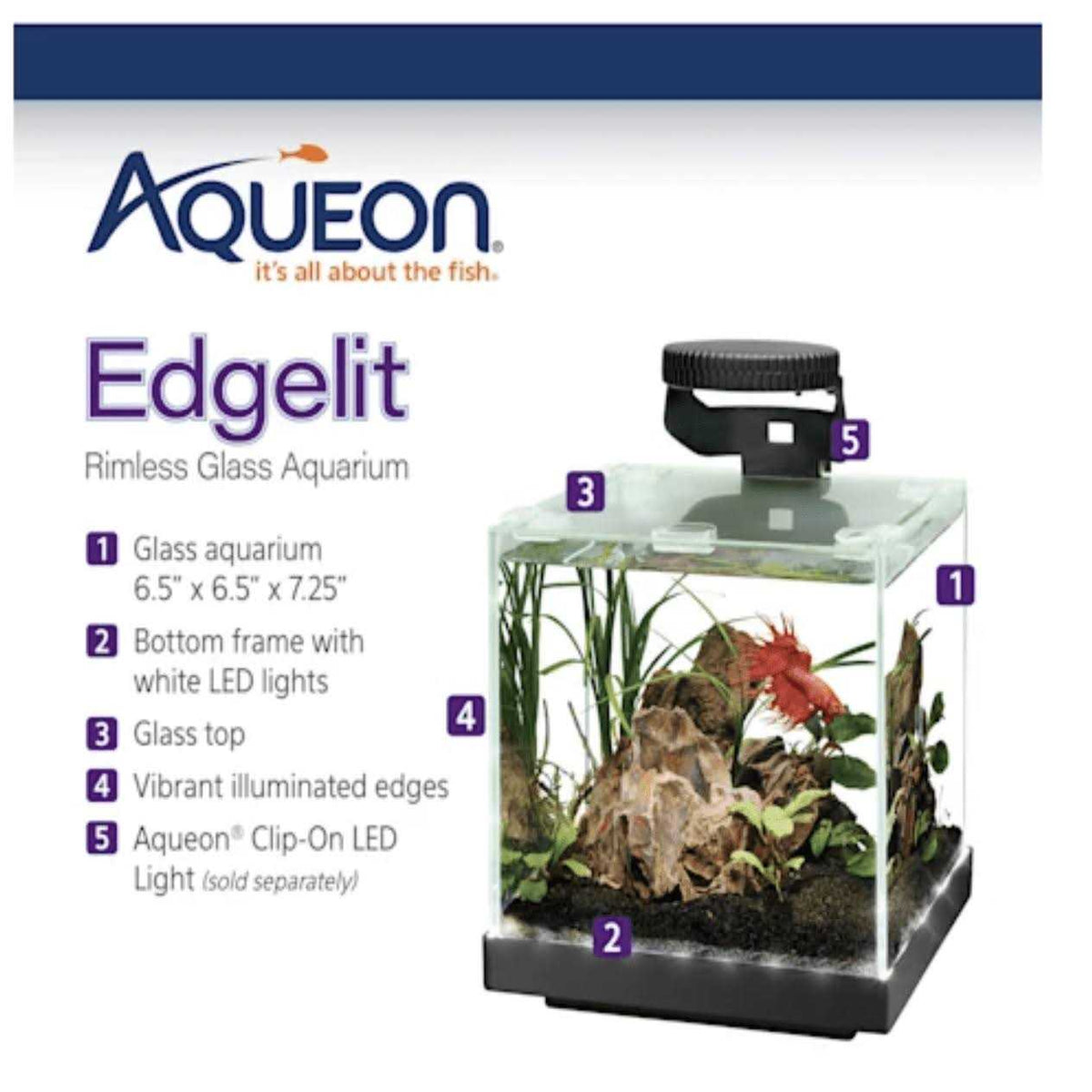 Edgelit Cube Aquarium O7679