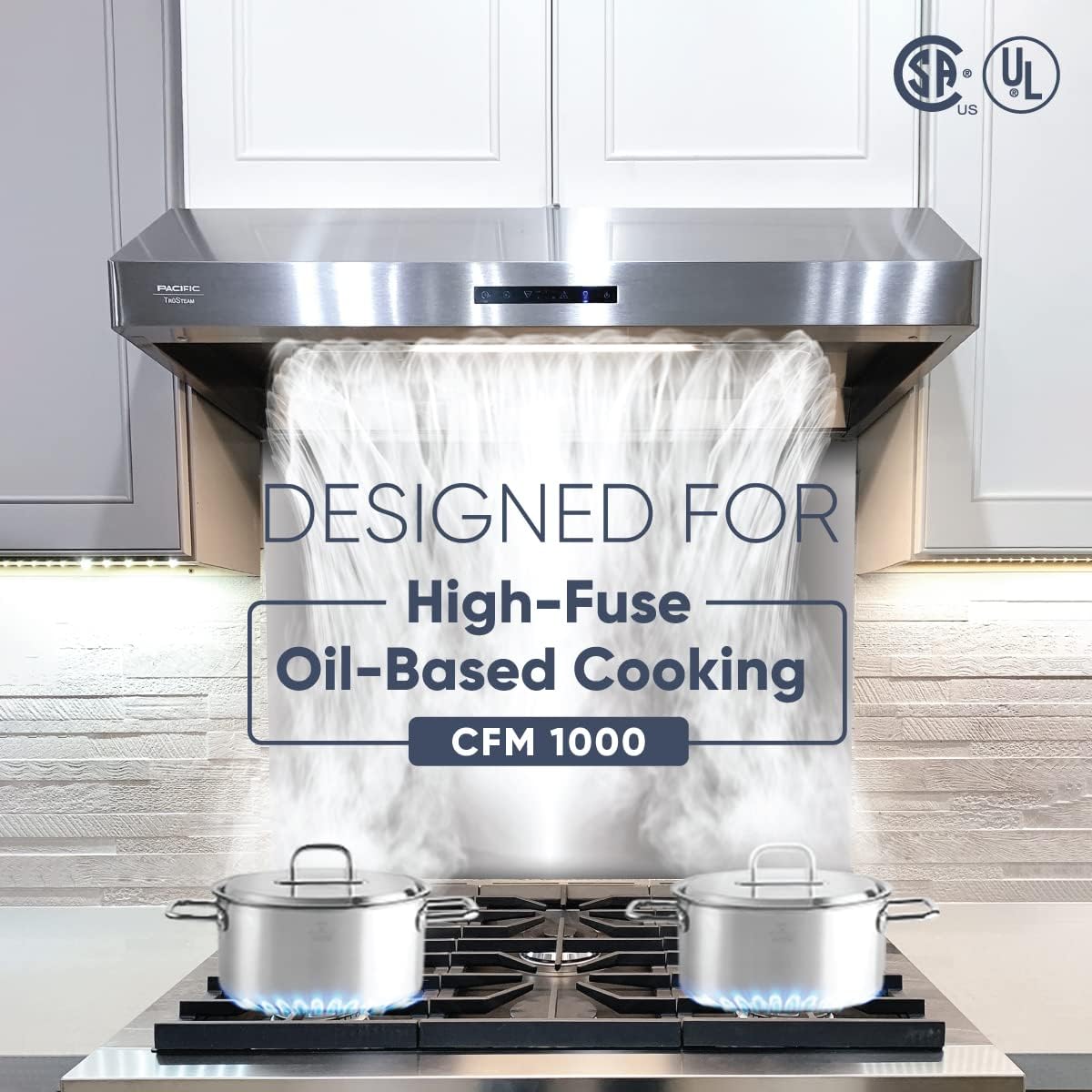 30 Under Cabinet Hood, 900+ CFM, Stainless Steel N202